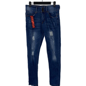 Women's Pastel Blue Denim Distressed Skinny Jeans Size 9/10